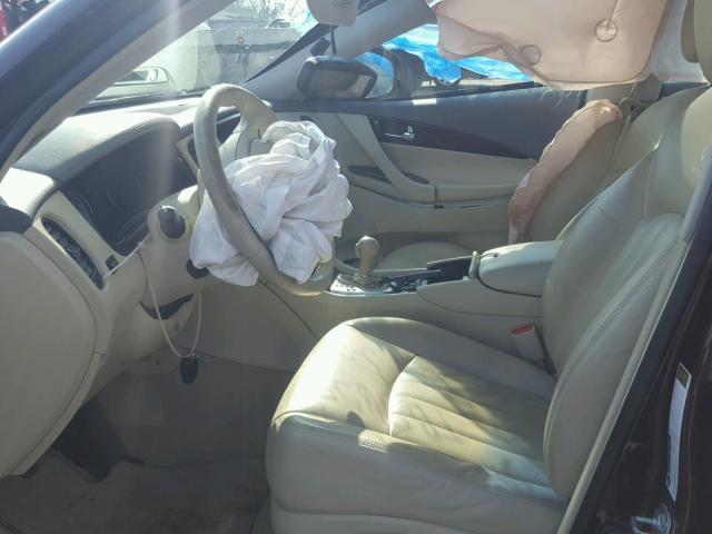 JN1AJ0HR9BM852110 - 2011 INFINITI EX35 BASE MAROON photo 5