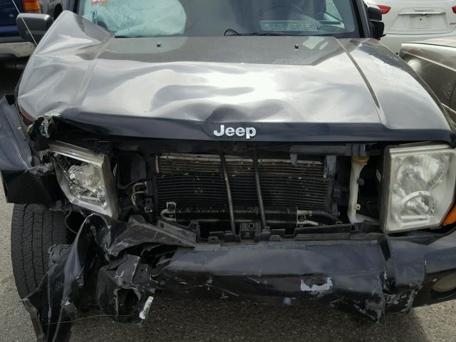 1J8HH58N86C233567 - 2006 JEEP COMMANDER შავი ფოტო 7