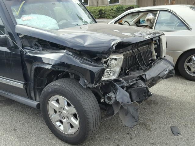 1J8HH58N86C233567 - 2006 JEEP COMMANDER შავი ფოტო 9