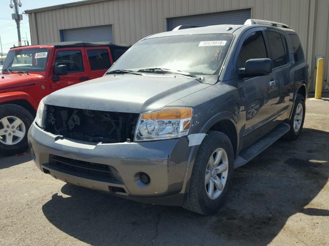 5N1AA0ND0FN605141 - 2015 NISSAN ARMADA SV GRAY photo 2