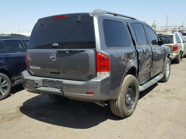 5N1AA0ND0FN605141 - 2015 NISSAN ARMADA SV GRAY photo 4