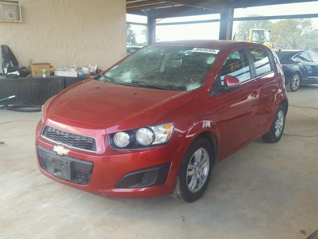 1G1JC6SHXD4224515 - 2013 CHEVROLET SONIC LT RED photo 2