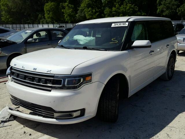 2FMGK5D83DBD31113 - 2013 FORD FLEX LIMIT WHITE photo 2