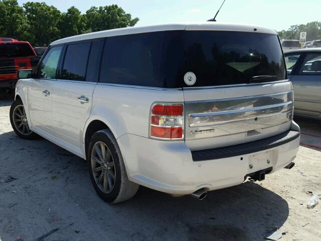 2FMGK5D83DBD31113 - 2013 FORD FLEX LIMIT WHITE photo 3