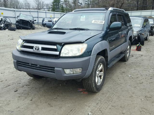 JTEBU14R930009257 - 2003 TOYOTA 4RUNNER SR GREEN photo 2