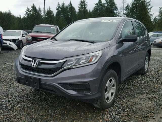 2HKRM4H3XGH648881 - 2016 HONDA CR-V LX GRAY photo 2