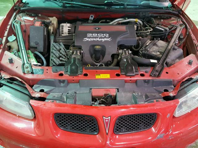 1G2WR1217XF313098 - 1999 PONTIAC GRAND PRIX Qırmızı foto 7