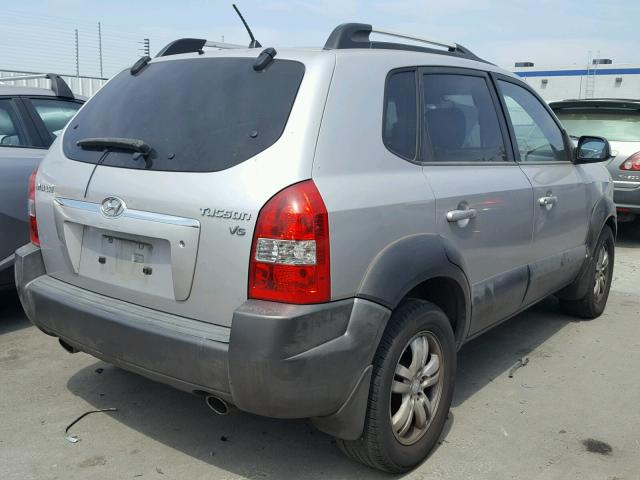 KM8JN12D56U256272 - 2006 HYUNDAI TUCSON GLS SILVER photo 4