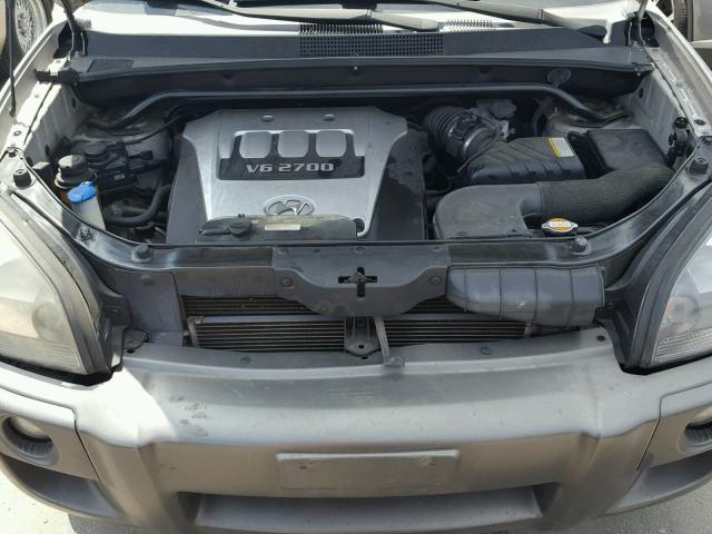 KM8JN12D56U256272 - 2006 HYUNDAI TUCSON GLS SILVER photo 7