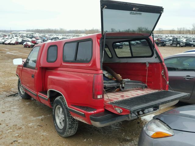 1GCDC14K9NZ134213 - 1992 CHEVROLET GMT-400 C1 RED photo 3