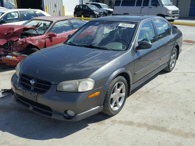 JN1CA31D01T610576 - 2001 NISSAN MAXIMA GXE CHARCOAL photo 2