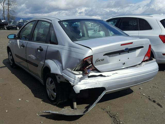 1FAFP33P62W306884 - 2002 FORD FOCUS LX GRAY photo 3