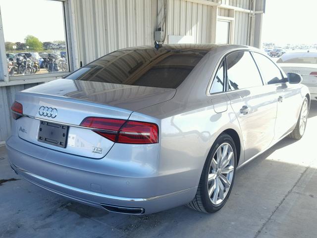 WAU3RAFD3GN004136 - 2016 AUDI A8 L TDI 银色 照片 4