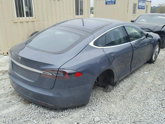 5YJSA1CN4DFP26521 - 2013 TESLA MODEL S BLUE photo 4