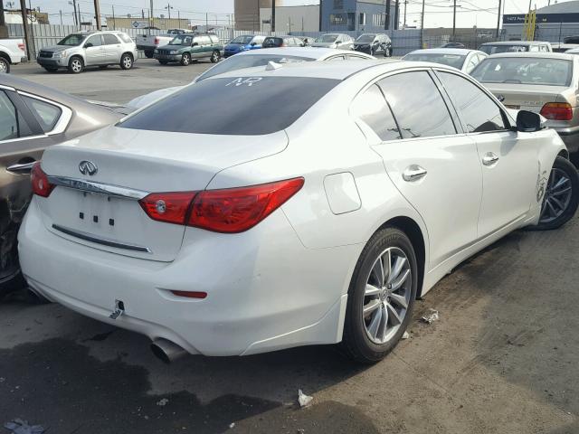 JN1EV7AP0GM303295 - 2016 INFINITI Q50 PREMIU WHITE photo 4