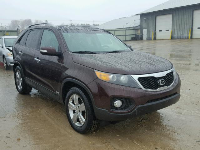 5XYKUDA24CG245774 - 2012 KIA SORENTO EX BURGUNDY photo 1