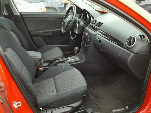 JM1BK12G581852224 - 2008 MAZDA 3 I RED photo 5