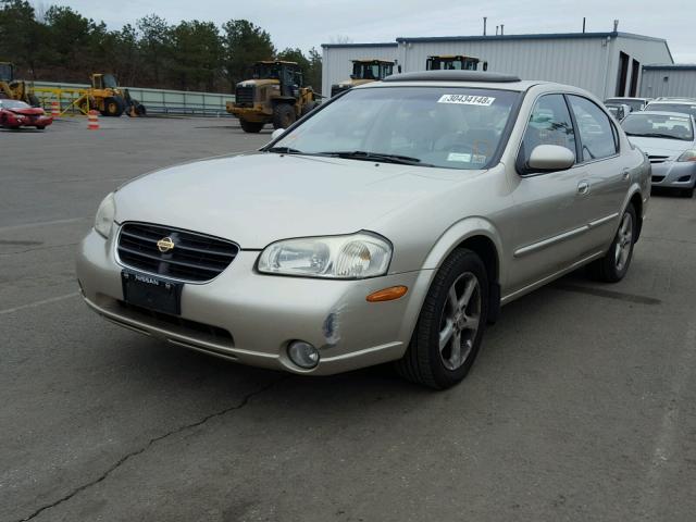 JN1CA31A81T300973 - 2001 NISSAN MAXIMA GXE TAN photo 2