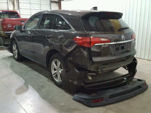 5J8TB4H33EL001454 - 2014 ACURA RDX BASE BROWN photo 3