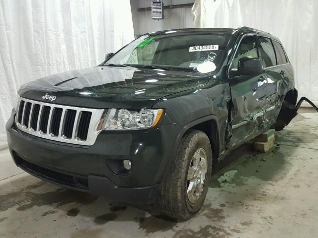 1J4RR4GG0BC567215 - 2011 JEEP GRAND CHER GREEN photo 2