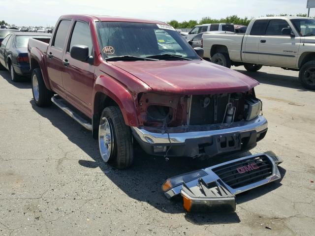 1GTDT136468226616 - 2006 GMC CANYON BURGUNDY photo 1