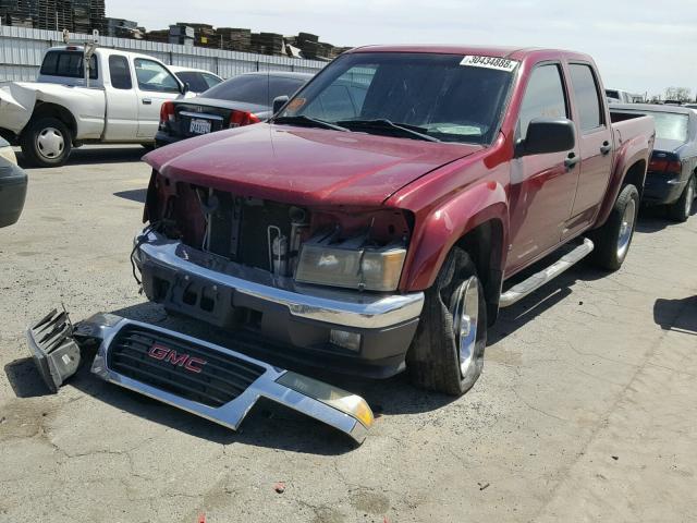 1GTDT136468226616 - 2006 GMC CANYON BURGUNDY photo 2