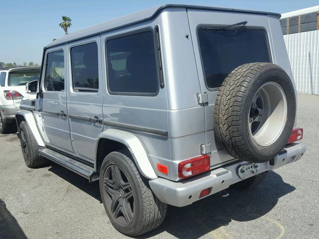 WDCYR49E84X143025 - 2004 MERCEDES-BENZ G 500 SILVER photo 3