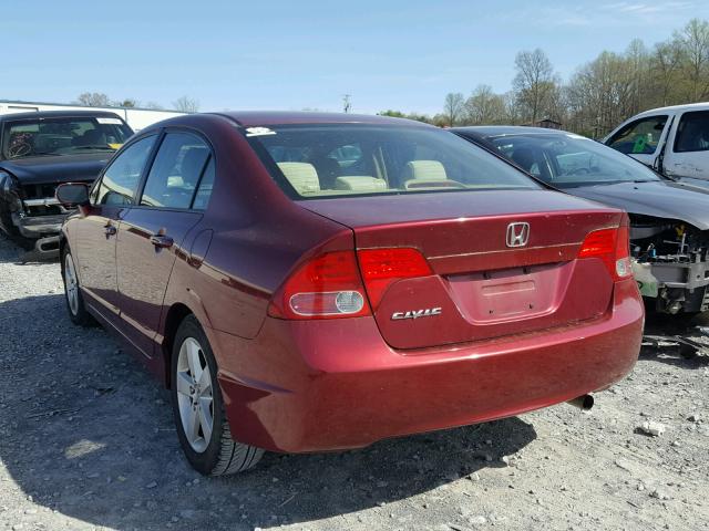 1HGFA16897L110016 - 2007 HONDA CIVIC EX MAROON photo 3