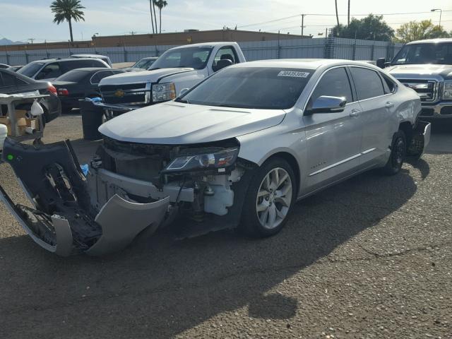 1G1155S39EU108569 - 2014 CHEVROLET IMPALA LTZ SILVER photo 2