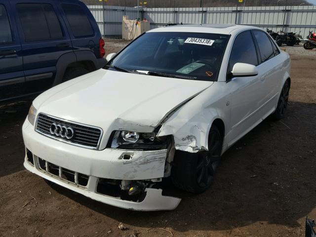 WAUJT68E84A251456 - 2004 AUDI A4 3.0 WHITE photo 2