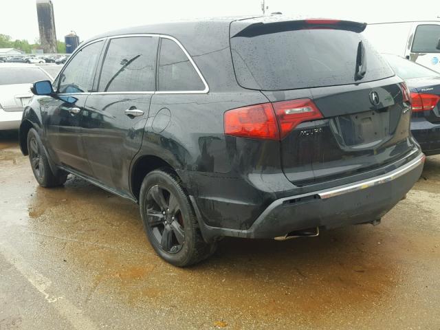 2HNYD2H61AH502745 - 2010 ACURA MDX TECHNO BLACK photo 3