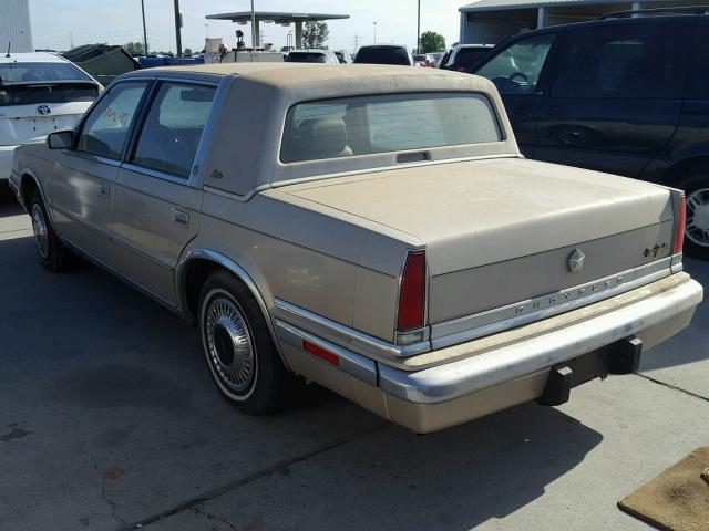 1C3BC6631KD574594 - 1989 CHRYSLER NEW YORKER TAN photo 3