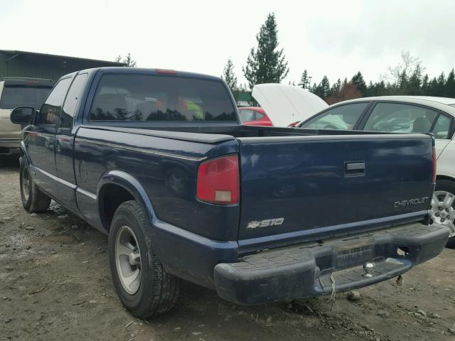 1GCCS19W018196108 - 2001 CHEVROLET S TRUCK S1 BLUE photo 3