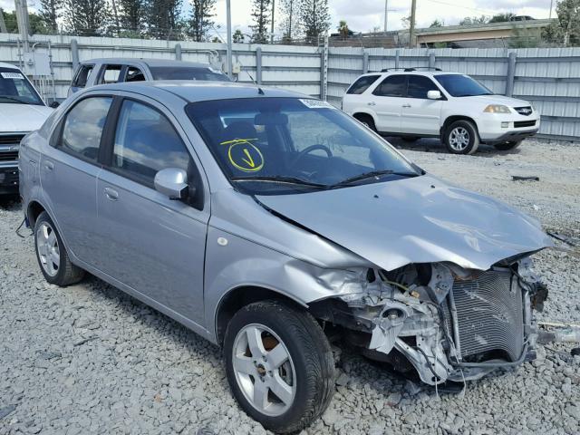 KL1TG56696B632971 - 2006 CHEVROLET AVEO LT SILVER photo 1