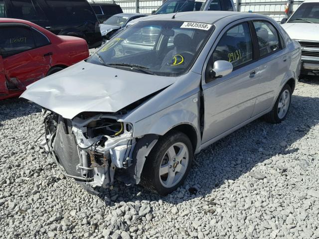 KL1TG56696B632971 - 2006 CHEVROLET AVEO LT SILVER photo 2