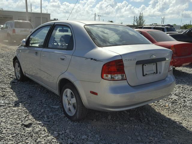 KL1TG56696B632971 - 2006 CHEVROLET AVEO LT SILVER photo 3