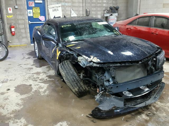 2G1FB1E34E9162720 - 2014 CHEVROLET CAMARO LT BLUE photo 1