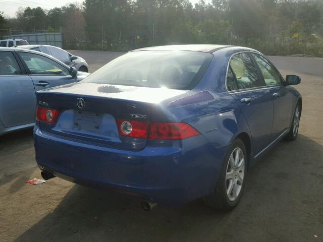 JH4CL96864C032010 - 2004 ACURA TSX BLUE photo 4