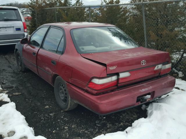 2T1BB02E8TC174548 - 1996 TOYOTA COROLLA DX RED photo 3