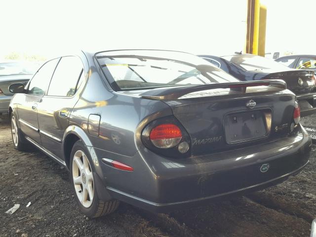 JN1CA31A91T100863 - 2001 NISSAN MAXIMA GXE CHARCOAL photo 3