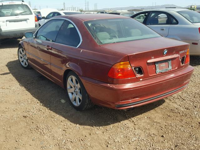 WBABM3343YJN88539 - 2000 BMW 323 CI RED photo 3