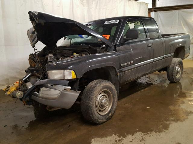 1B7KF23Z7XJ591008 - 1999 DODGE RAM 2500 BLACK photo 2