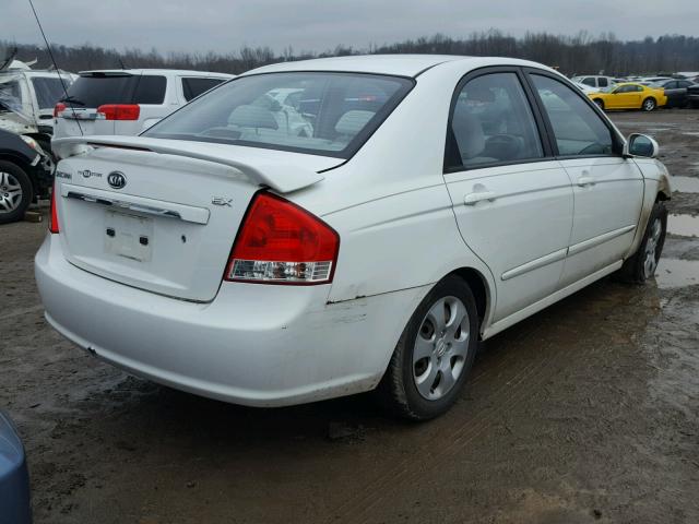 KNAFE121X85566721 - 2008 KIA SPECTRA EX WHITE photo 4