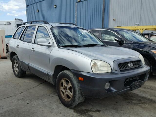 KM8SC83D81U008687 - 2001 HYUNDAI SANTA FE G SILVER photo 1