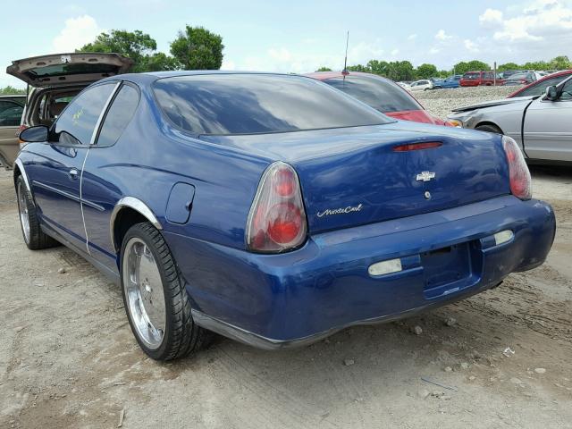 2G1WW12E539253924 - 2003 CHEVROLET MONTE CARL 蓝色 照片 3