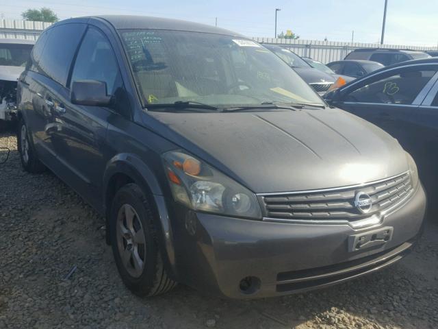 5N1BV28U38N101850 - 2008 NISSAN QUEST S GRAY photo 1