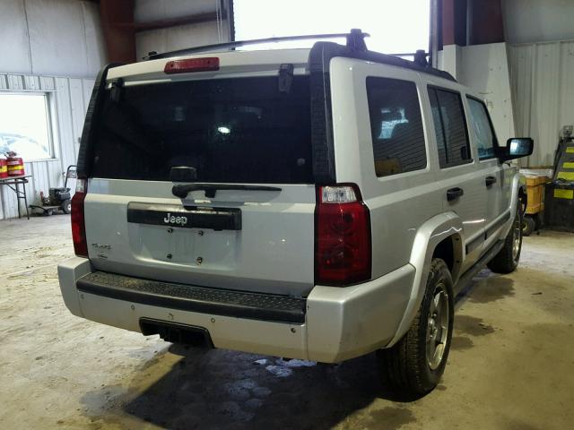 1J8HG48N76C188814 - 2006 JEEP COMMANDER ვერცხლისფერი ფოტო 4