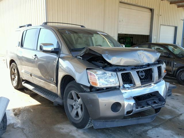 5N1BA08A17N702890 - 2007 NISSAN ARMADA SE SILVER photo 1