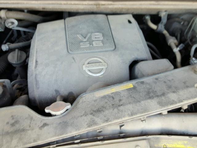 5N1BA08A17N702890 - 2007 NISSAN ARMADA SE SILVER photo 7