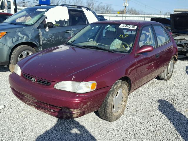 2T1BR18E3WC083359 - 1998 TOYOTA COROLLA VE MAROON photo 2